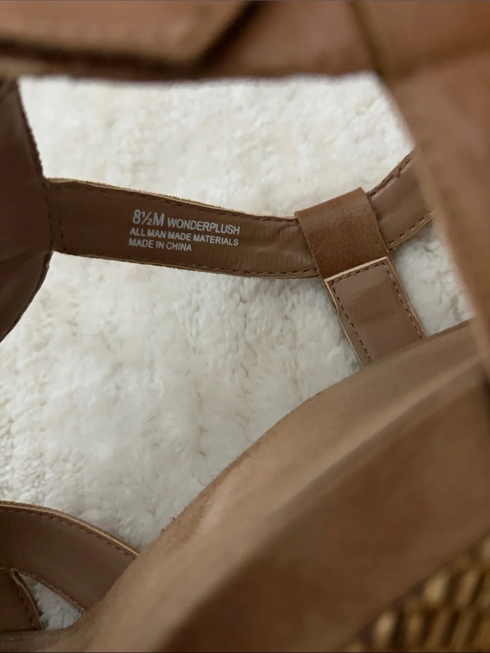 Women's Tan Wedge Sandals